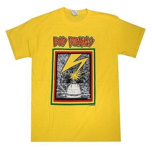 Bad Brains Distressed Capitol Yellow Shirt